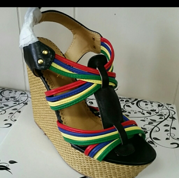 Faux Leather Wedge - Picture 2 of 2